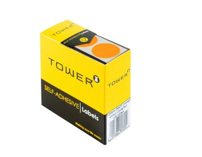 Picture of C25 Round Labels Orange 125/Box